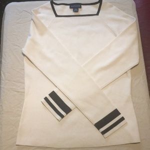 2/$30   Ann Taylor silk blend Sweater in Ivory